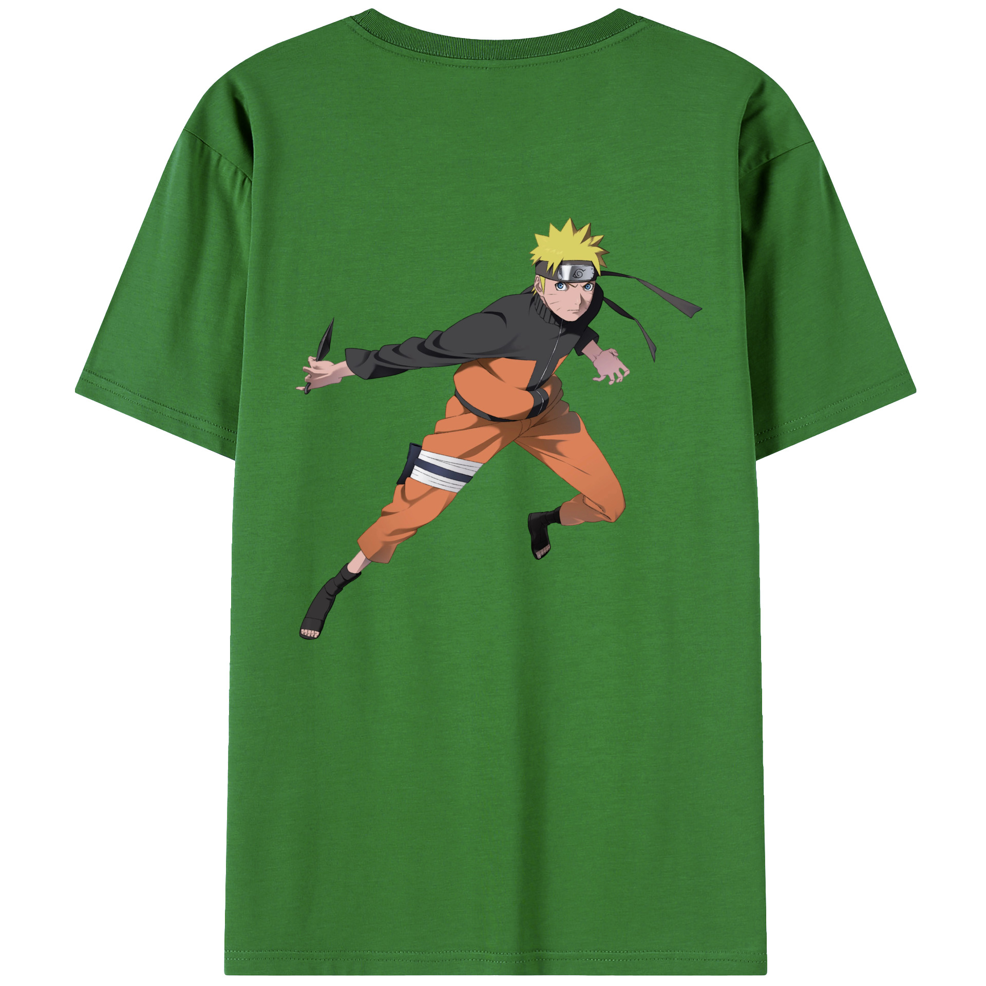 （画像用） NARUTO -ナルト- うずまき ナルト Uzumaki Naruto レディース半袖Tシャツ(バックプリント)